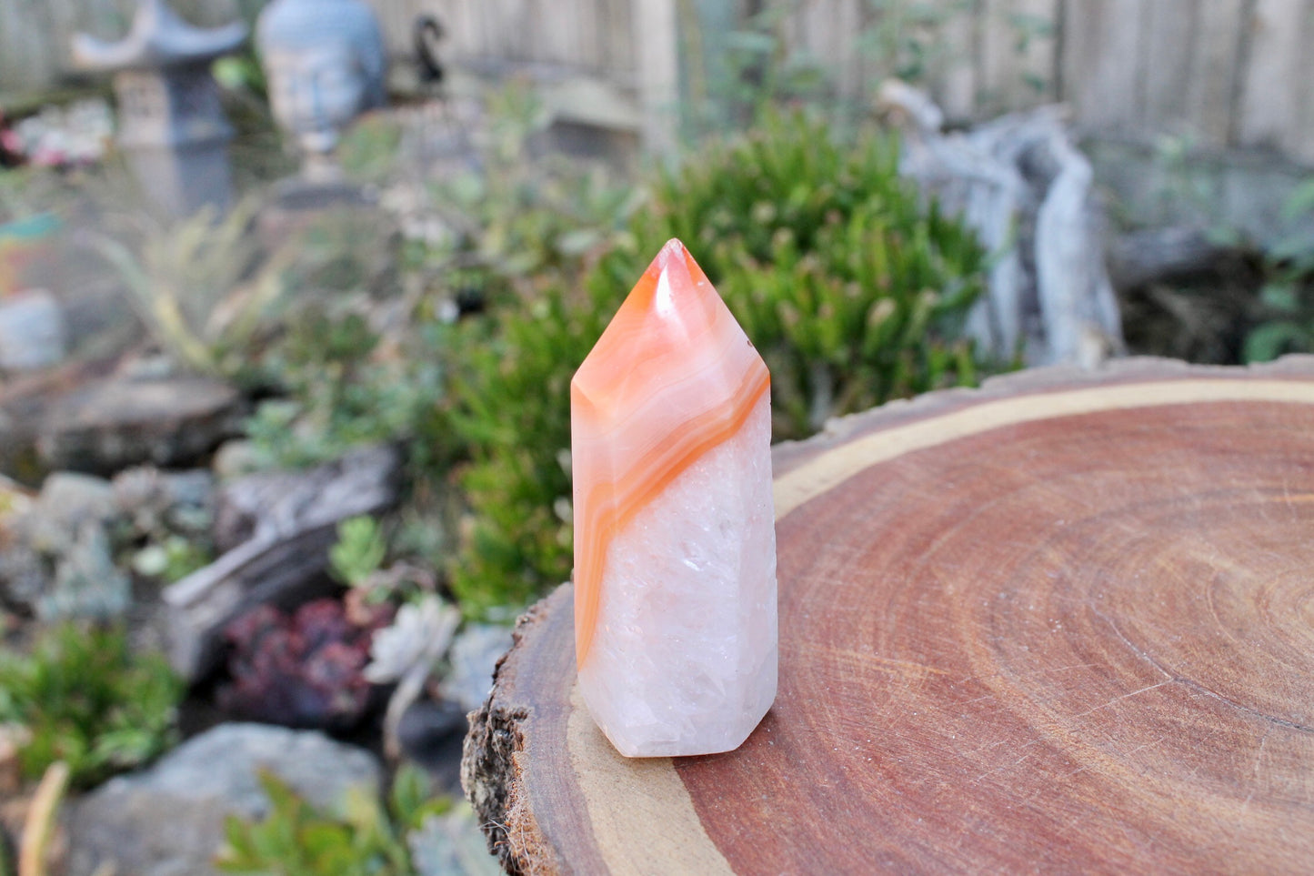 Carnelian crystal point