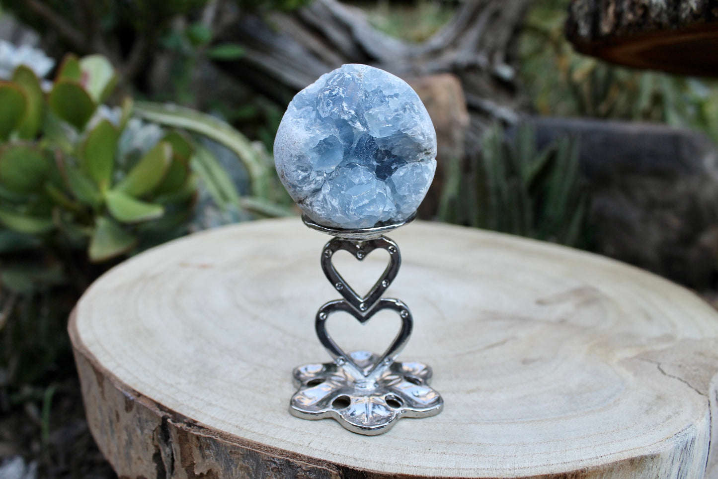 Celestite crystal egg 0.12kg