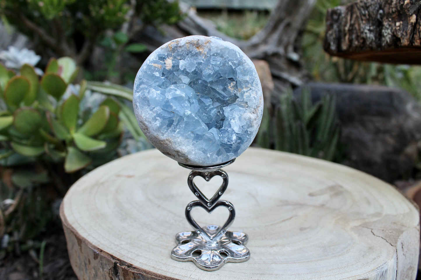 Celestite crystal egg 0.37kg