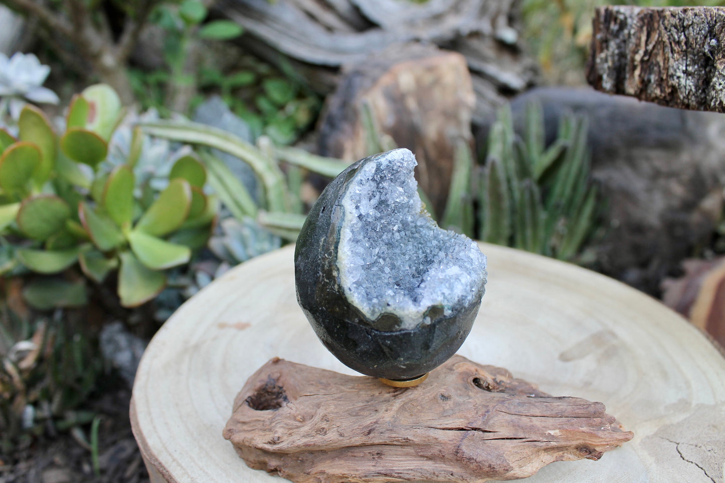 Amethyst crystal egg 0.21kg