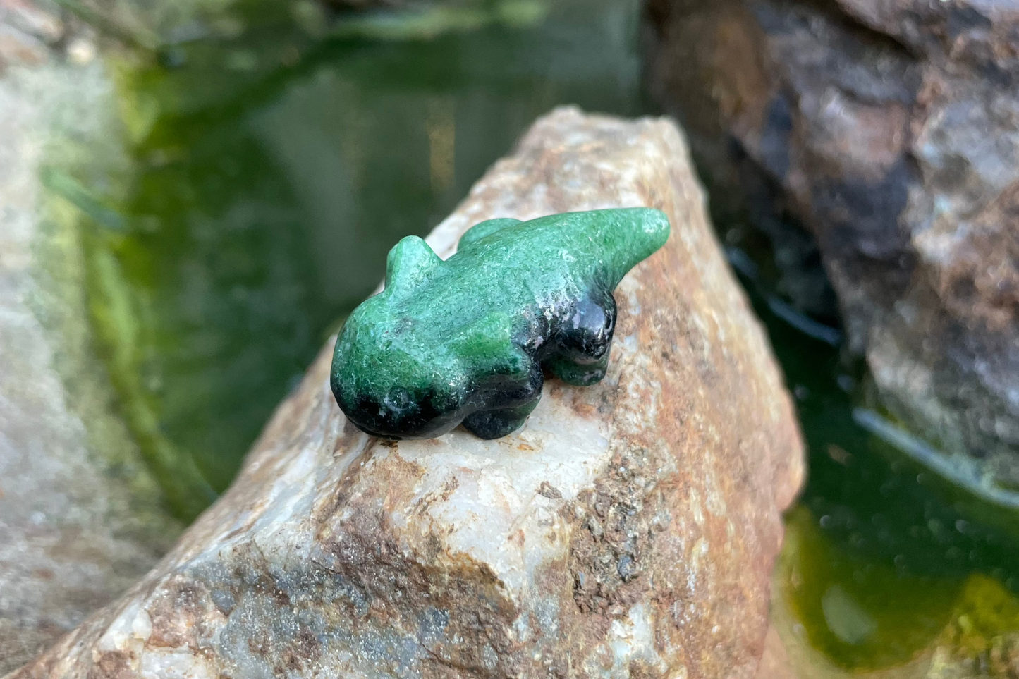 Zoisite crystal axolotl
