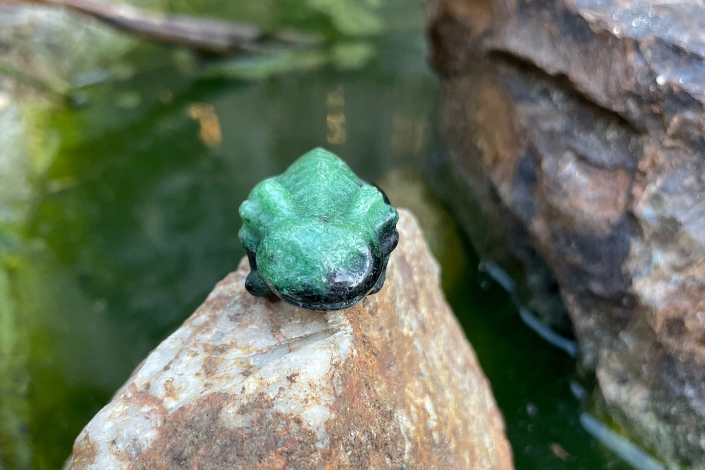Zoisite crystal axolotl