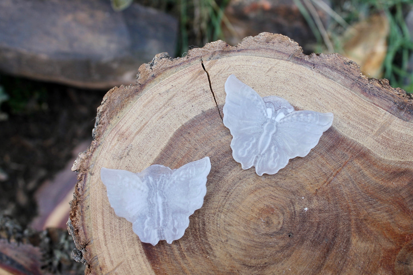 Selenite crystal butterfly
