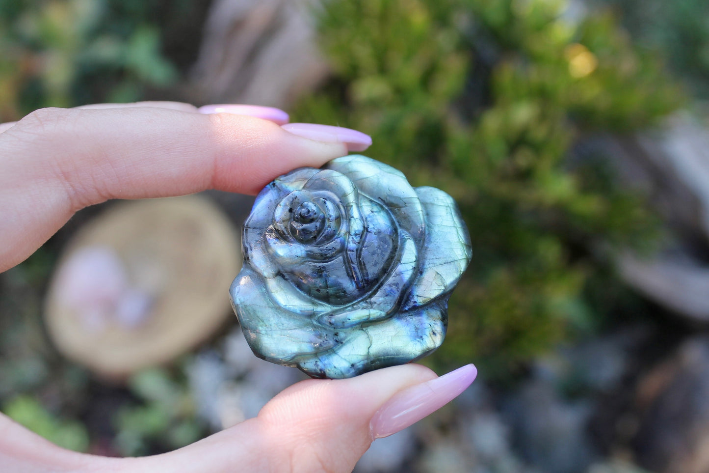 Labradorite crystal rose