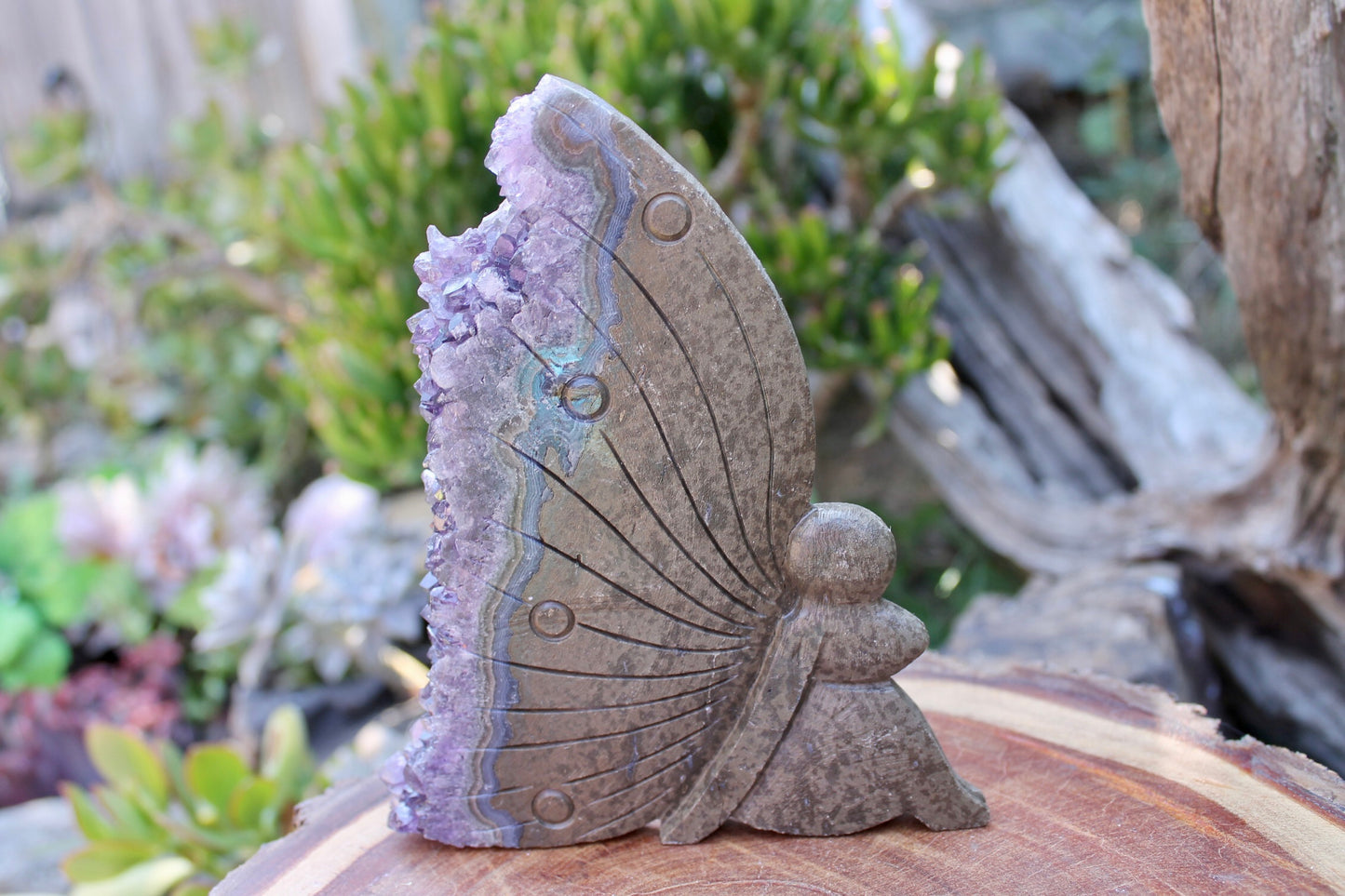 Amethyst cluster crystal fairy