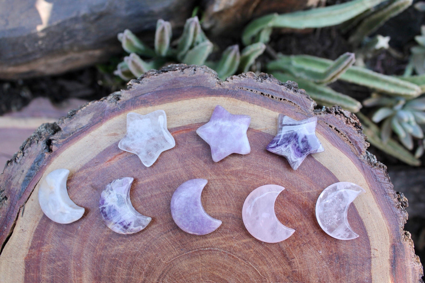 Stars and moons crystals