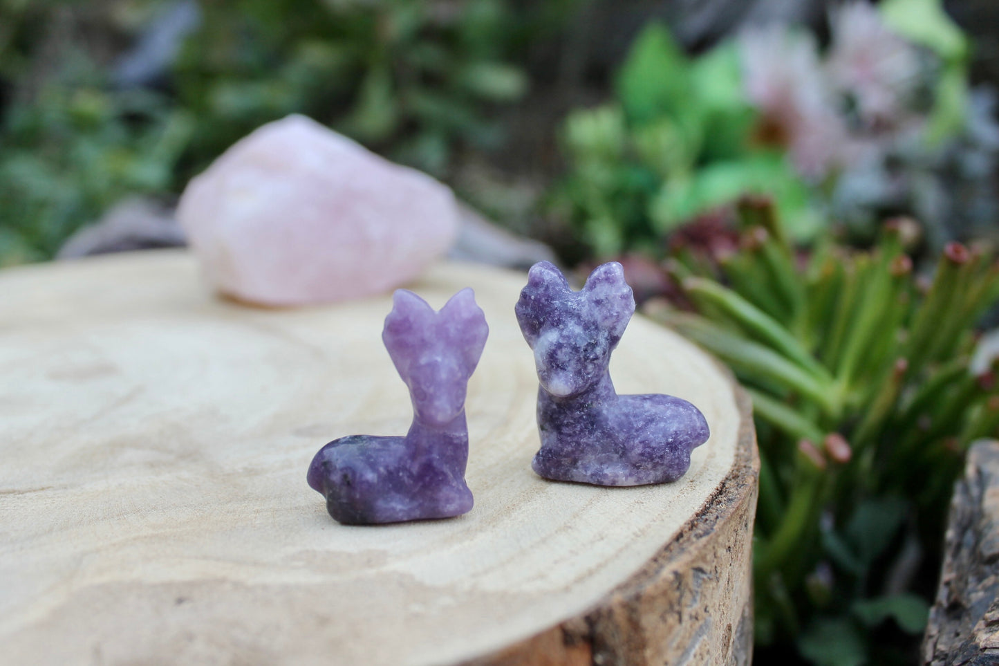 Lepidolite crystal deers