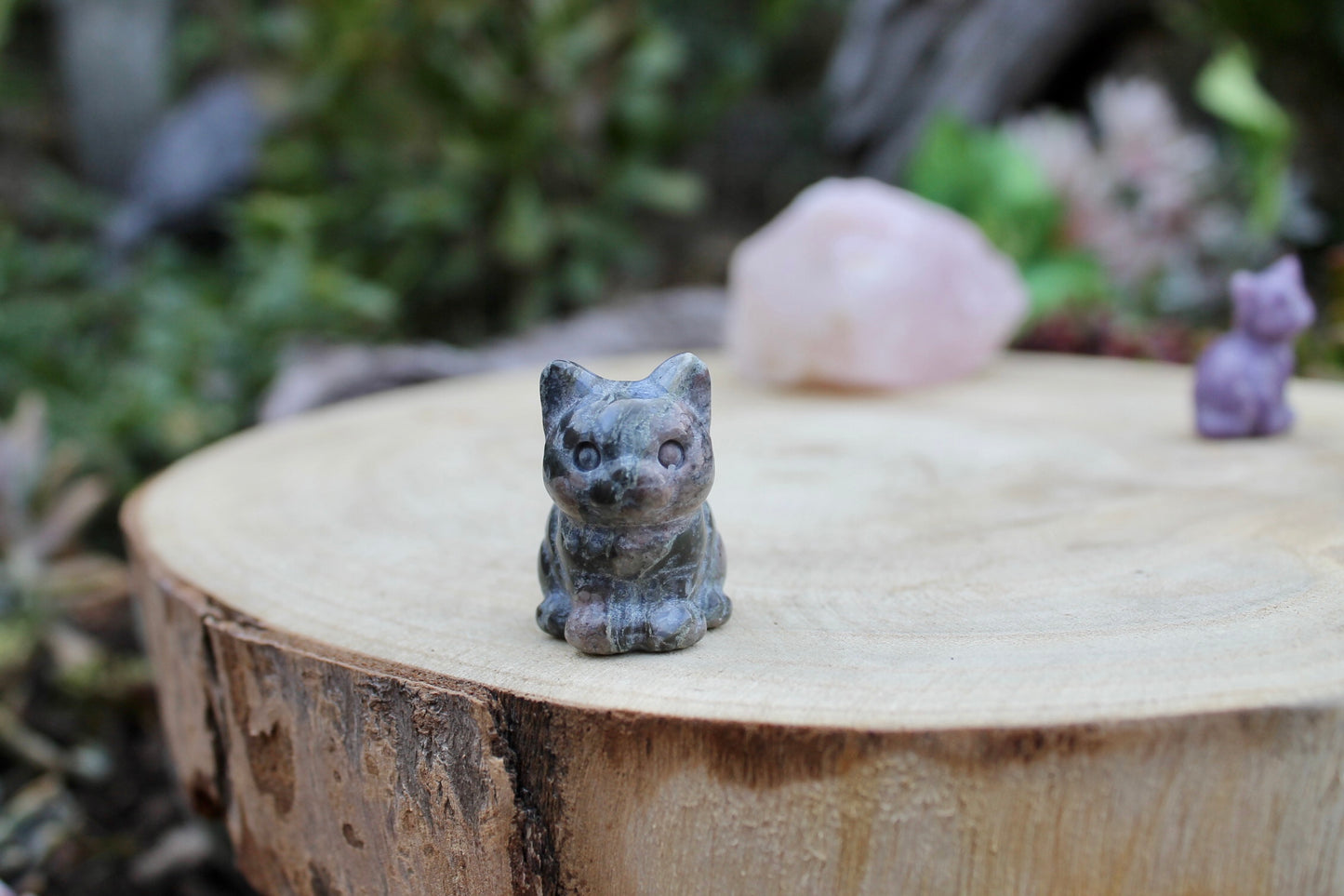 Llanite crystal cat